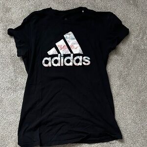 Adidas Black Tee with Graphic Logo